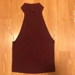 PacSun (LA Hearts) Turtle Neck Crop Top